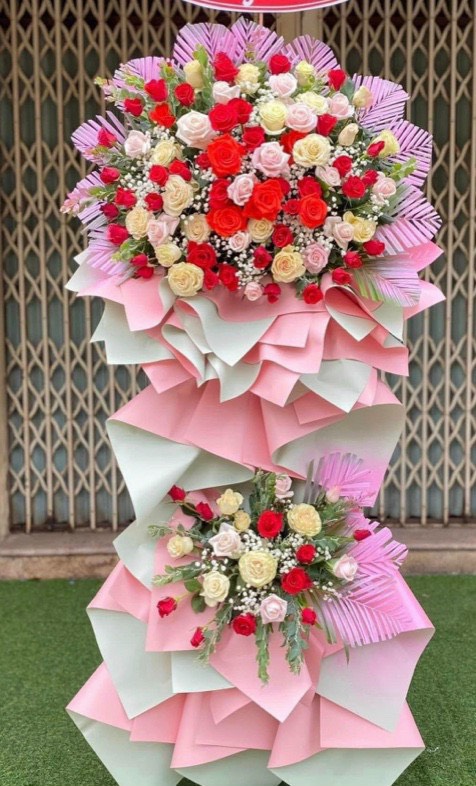 hoa mừng khai trương